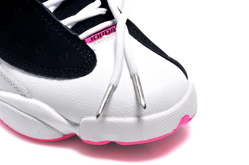 Air Jordan 13 White Black And Pink Women 6