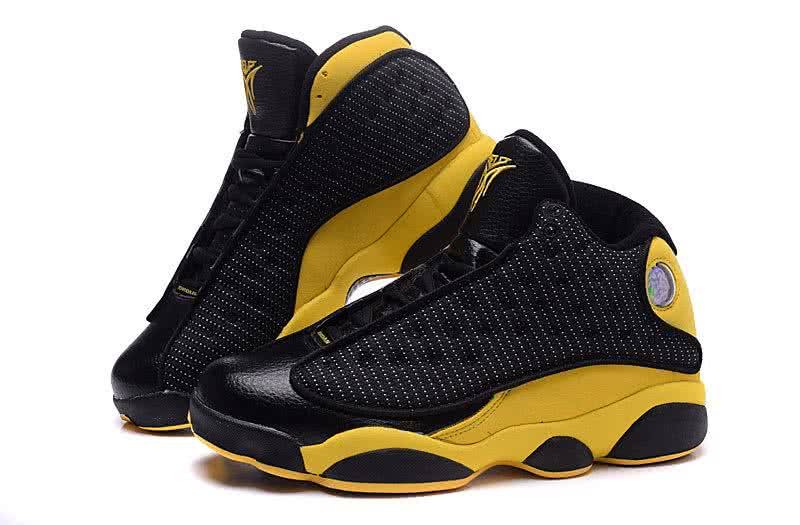 Air Jordan 13 Fabric Black And Yellow Men 1
