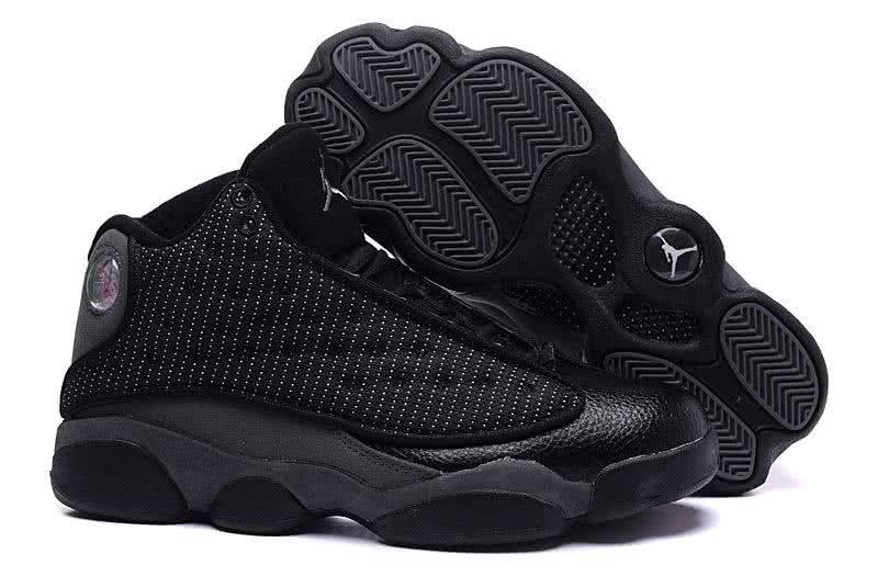 Air Jordan 13 All Black Fabric Men 1