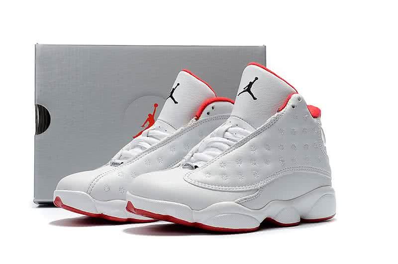 Air Jordan 13 Kids White Upper And Red Sole 4