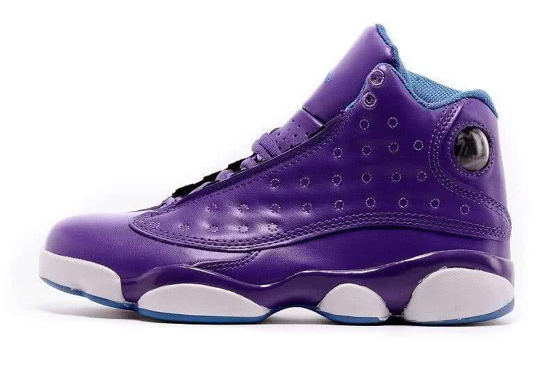 Air Jordan 13 Purple And White Women 4