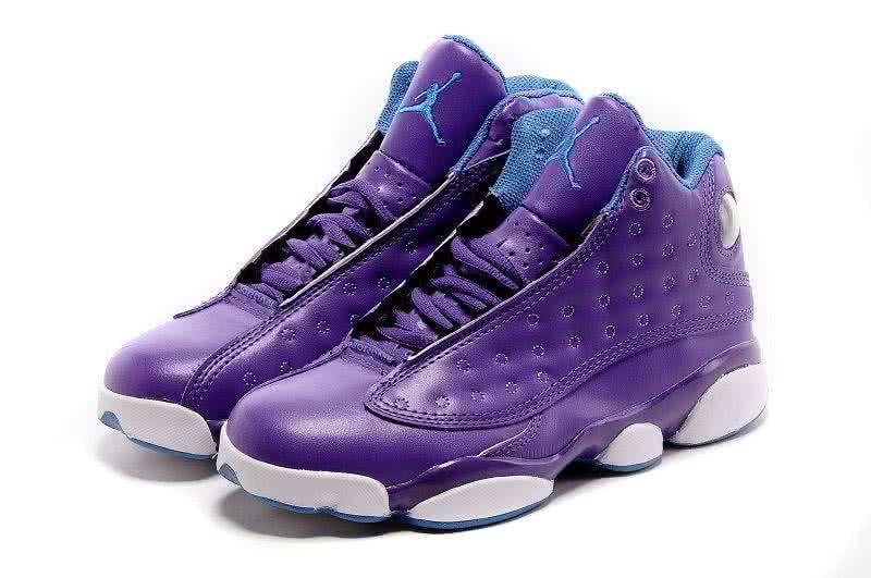 Air Jordan 13 Purple And White Women 5