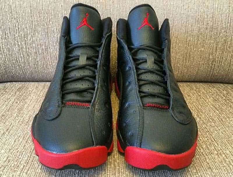 Air Jordan 13 Black Upper Red Sole Women 3