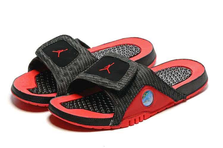 Air Jordan 13 Slippers Red And Black Men 1