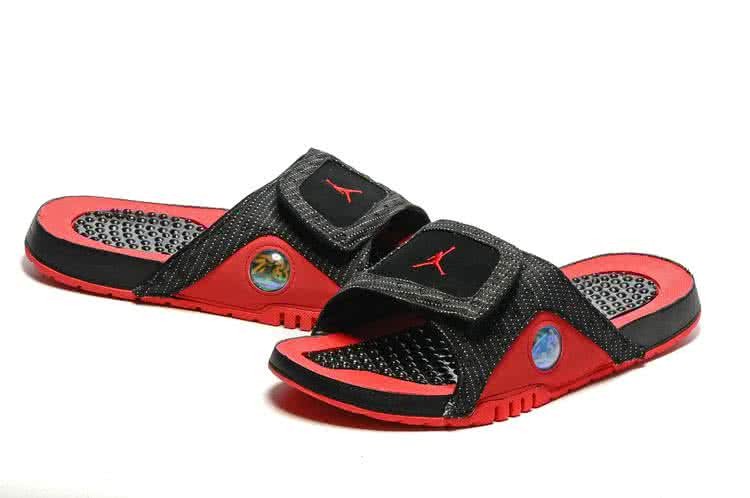 Air Jordan 13 Slippers Red And Black Men 4