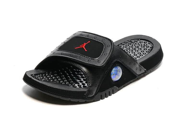 Air Jordan 13 Slippers All Black Men 3