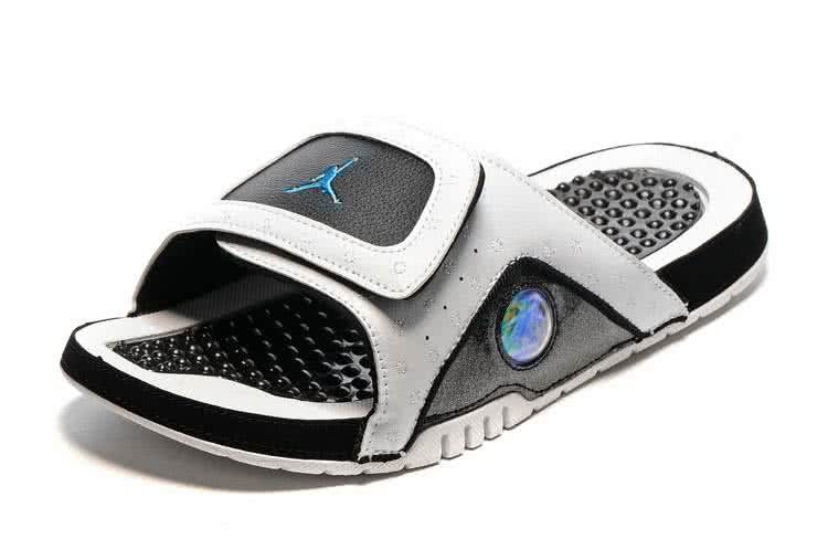 Air Jordan 13 Slippers Grey And White Men 3