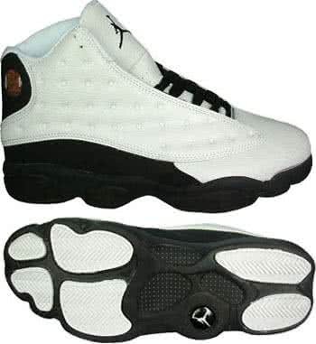 Air Jordan 13 White Upper And Black Sole Men 1
