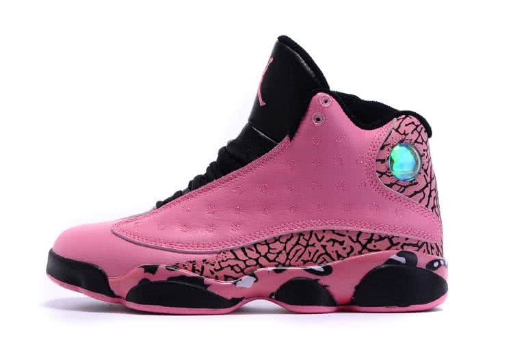 Air Jordan 13 Pink And Black Women 4