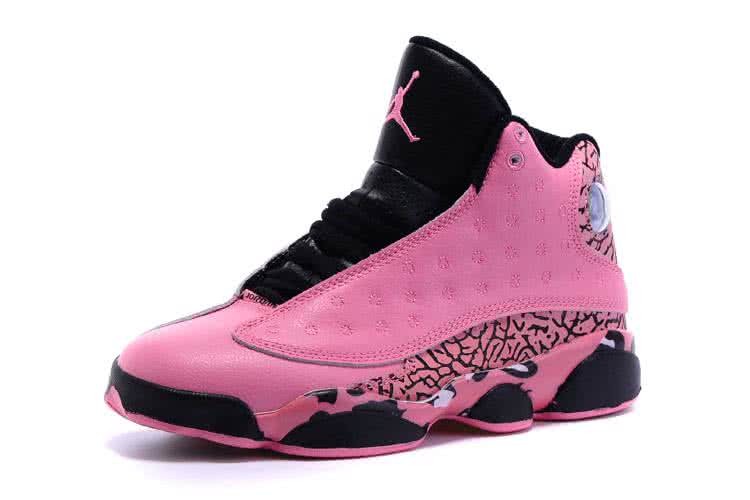Air Jordan 13 Pink And Black Women 2