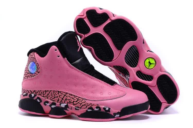 Air Jordan 13 Pink And Black Women 1