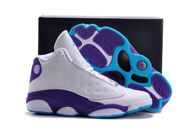 Air Jordan 13 Low White Purple And Blue Men 1