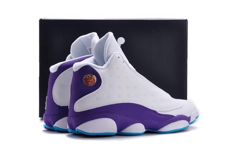 Air Jordan 13 Low White Purple And Blue Men 6