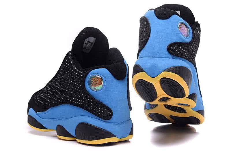 Air Jordan 13 Black Blue And Yellow Men 5