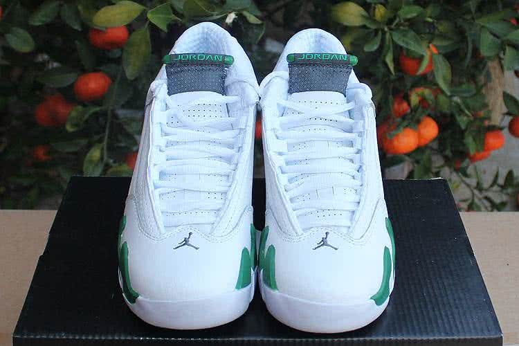 Air Jordan 14 White And Green Women 3