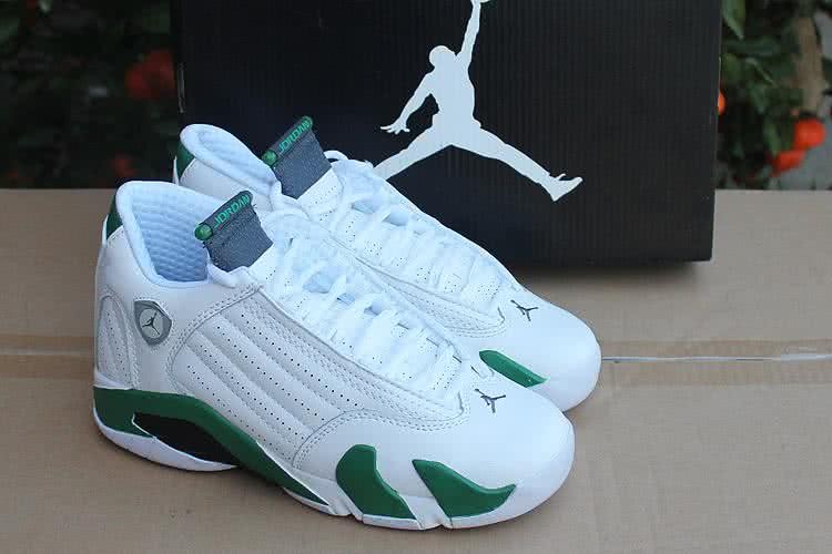 Air Jordan 14 White And Green Women 8