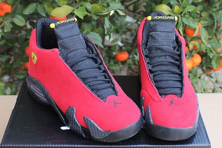 Air Jordan 14 Red And Black Women 4