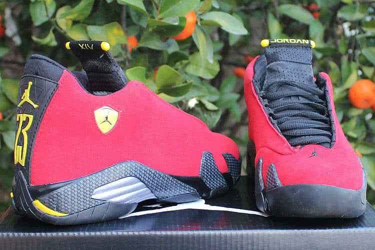 Air Jordan 14 Red And Black Women 5
