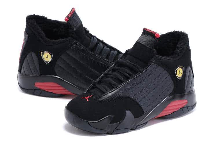 Air Jordan 14 Black And Red Women 4
