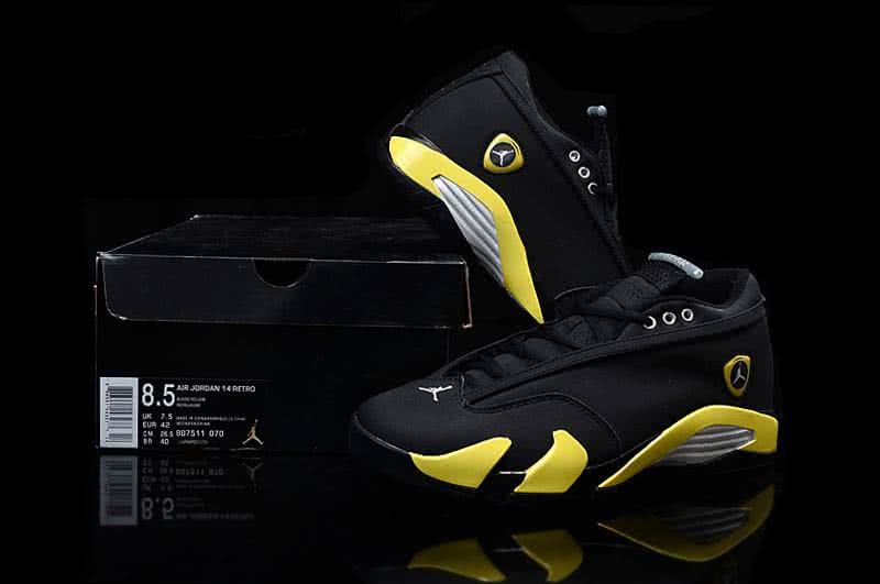 Air Jordan 14 Yellow And Black Men 3