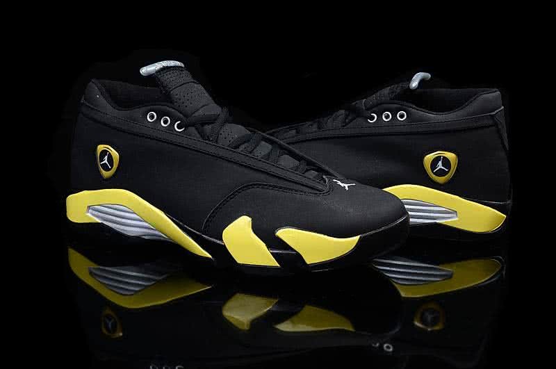 Air Jordan 14 Yellow And Black Men 4