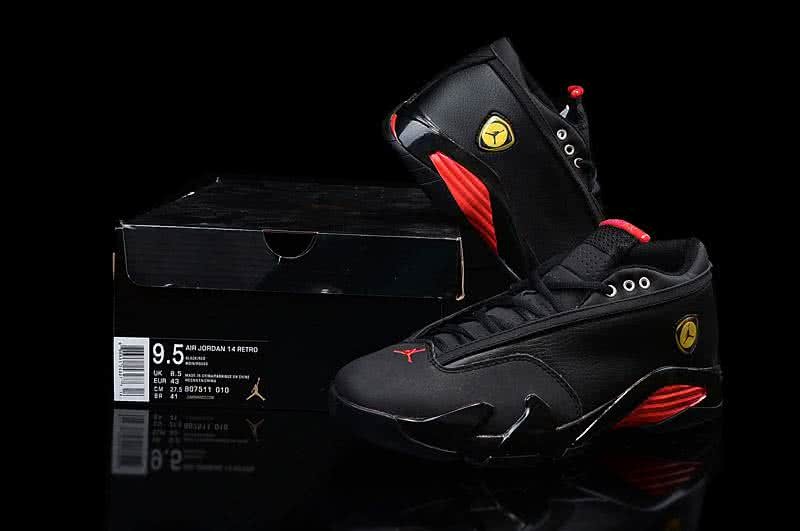 Air Jordan 14 Black And Red Men 2