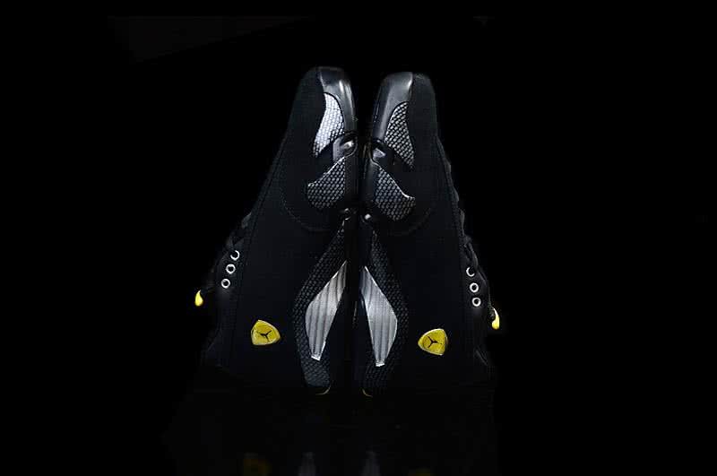 Air Jordan 14 Black And Yellow Men 5