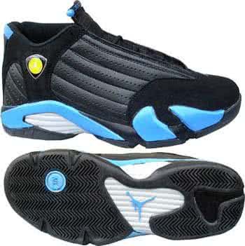 Air Jordan 14 Black And Blue Men 1