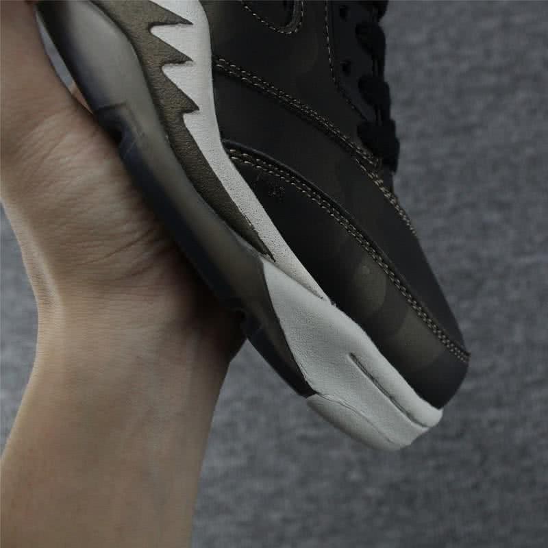 Air Jordan 5 Premium Heiress Metallic Field Black And White Womne/Men 6