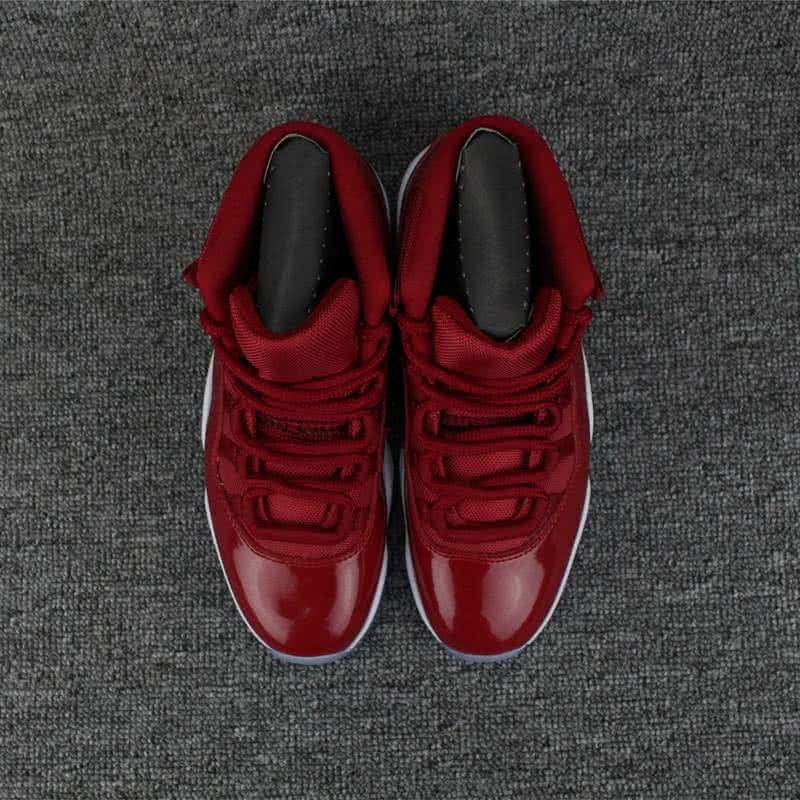 Air Jordan 11 Red Upper And White Sole Men And Women 2