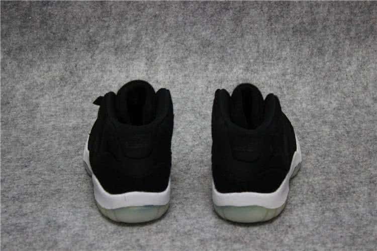 Air Jordan 11 Kids Black Upper And White Sole 2
