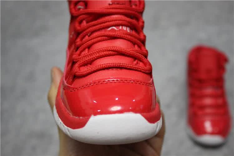 Air Jordan 11 Kids Red Upper 7