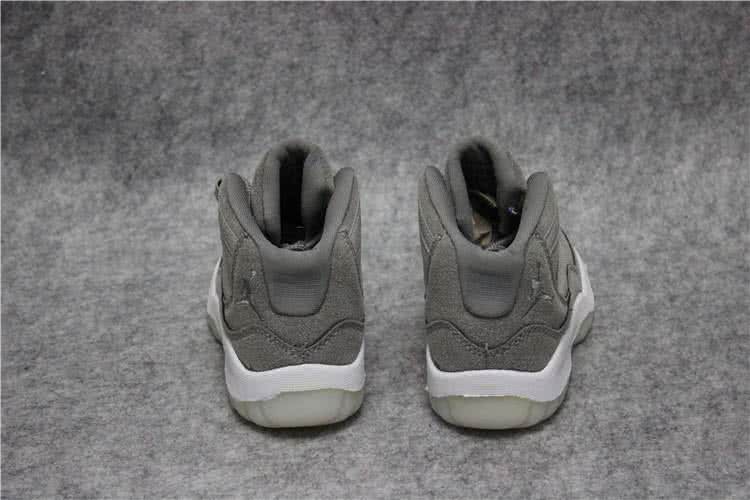Air Jordan 11 Kids Grey Upper And White Sole 4