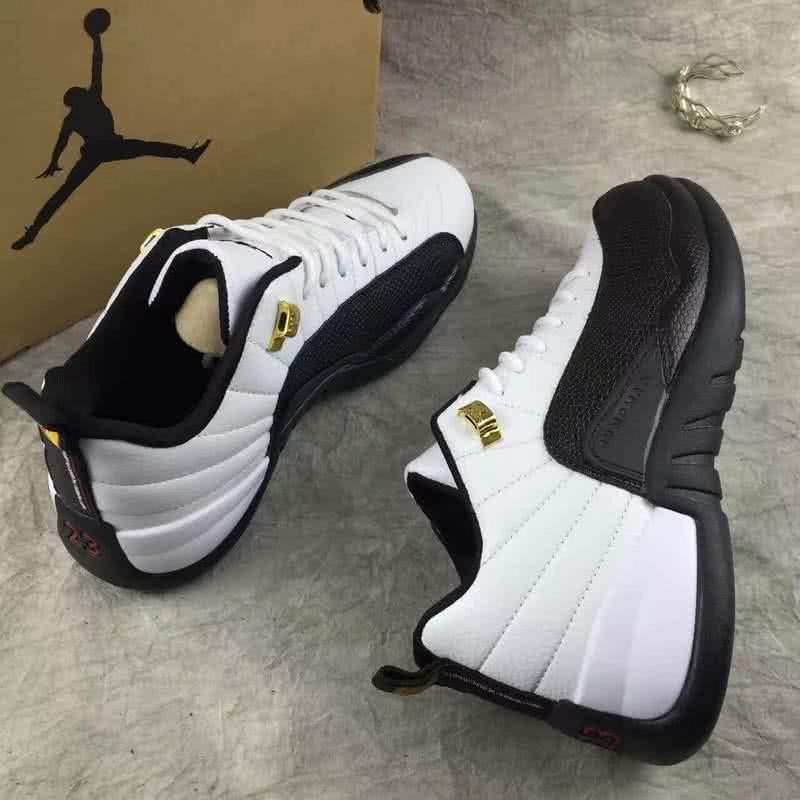 Air Jordan 12 Black And White Men 3