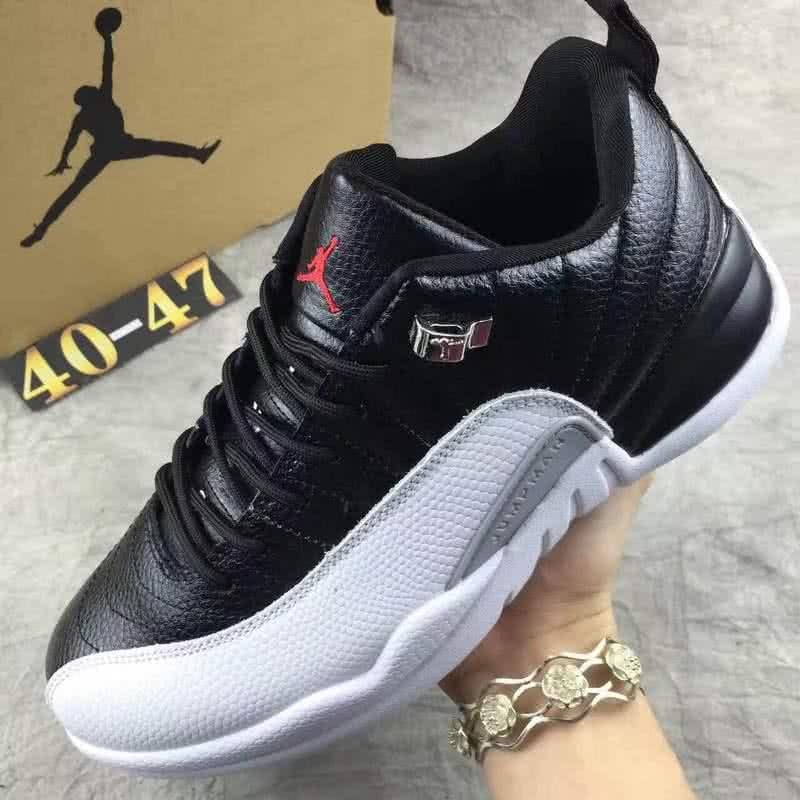 Air Jordan 12 Black And White Men 8