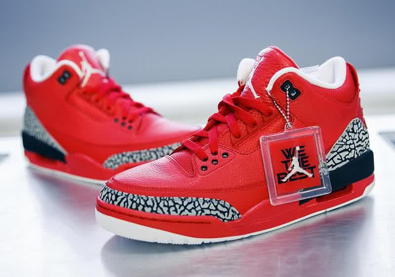 Air Jordan 3 Shoes Red Men 3