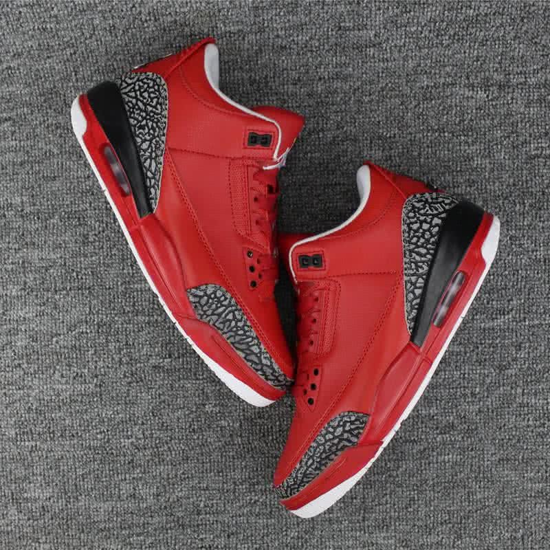 Air Jordan 3 Shoes Red Men 4