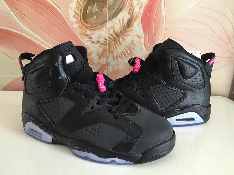 Air Jordan 6 Black And Pink Women/Men 3