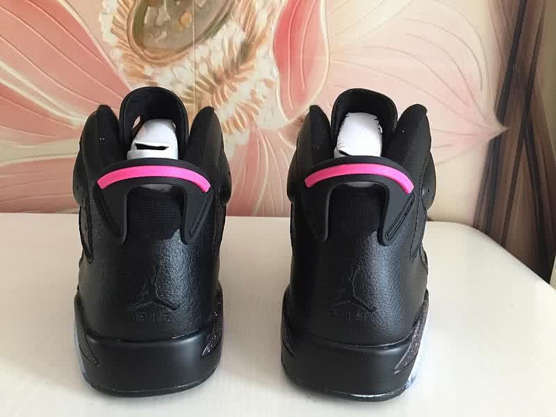 Air Jordan 6 Black And Pink Women/Men 4