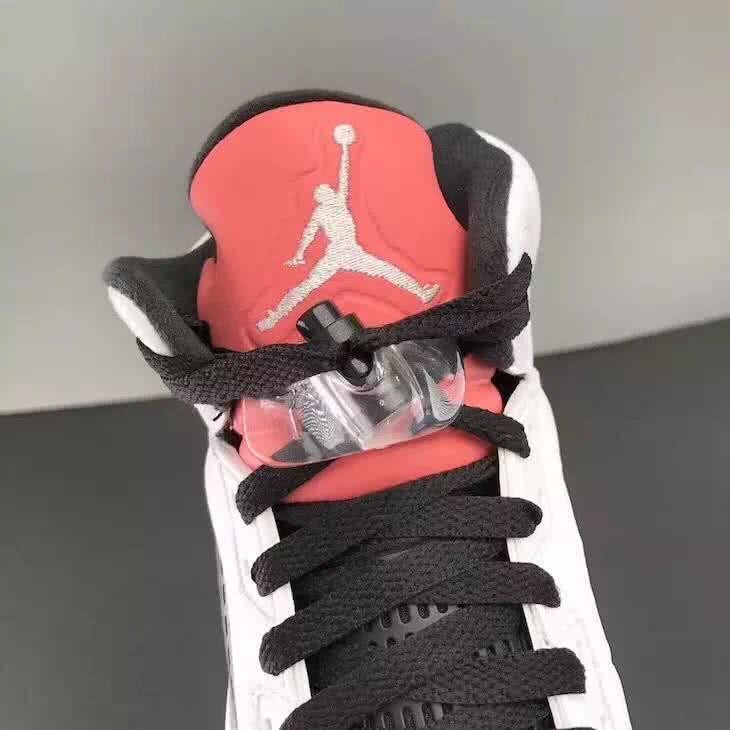 Air Jordan 5 Black White And Pink Women 3