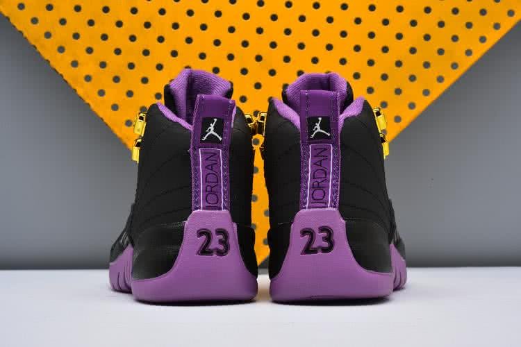 Air Jordan 13 Kids Black Upper And Purple Sole 6