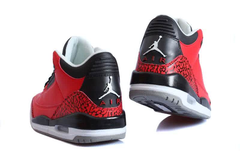 Air Jordan 3 Shoes Black And Red Men 3