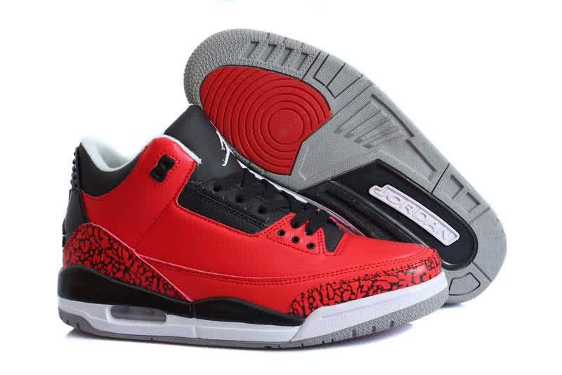 Air Jordan 3 Shoes Black And Red Men 1