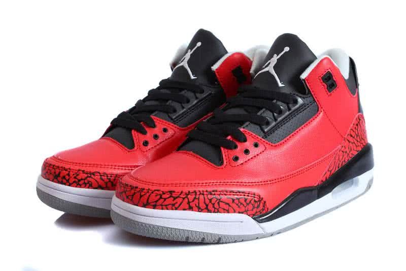 Air Jordan 3 Shoes Black And Red Men 5