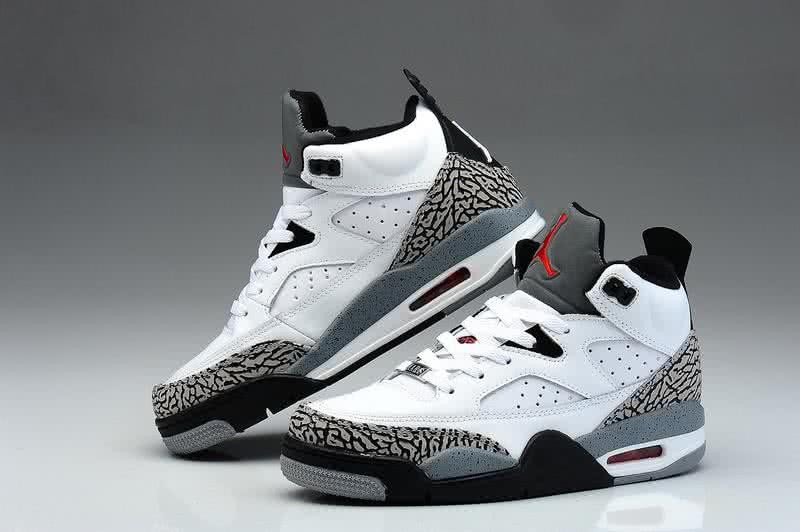 Air Jordan 3 Shoes White And Grey Men 5