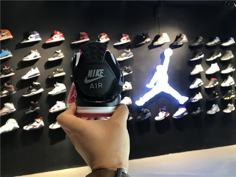 Air Jordan 4 Black And Red Men 4