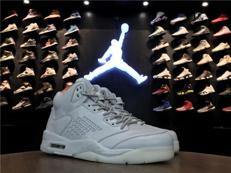 Air Jordan 5 Premium Pure Platinum White Men 7
