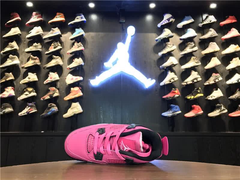 Air Jordan 4 Pink And Black Children 4