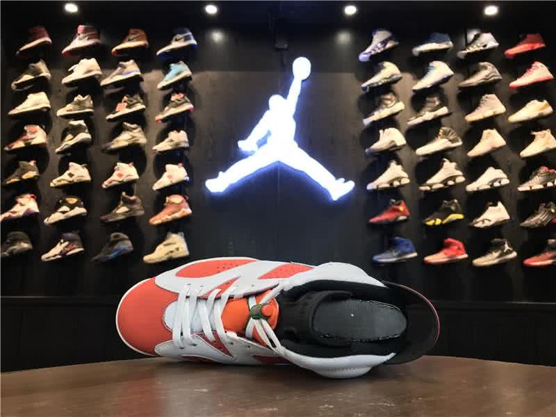 Air Jordan 6 Gatorade White And Orange Men 4