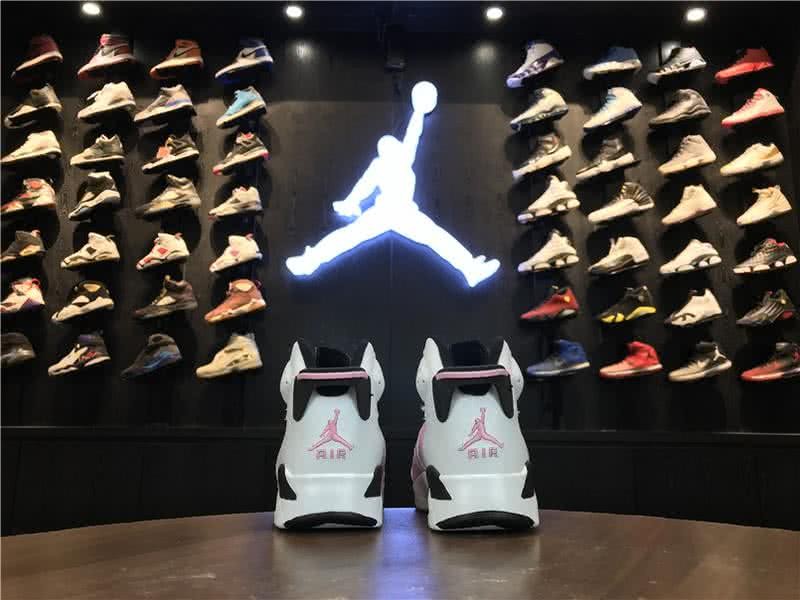 Air Jordan 6 Shos White And Pink Chirldren 6